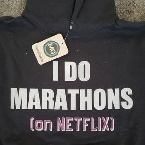 I Do Marathons (On Netflix) Kids Hoodie